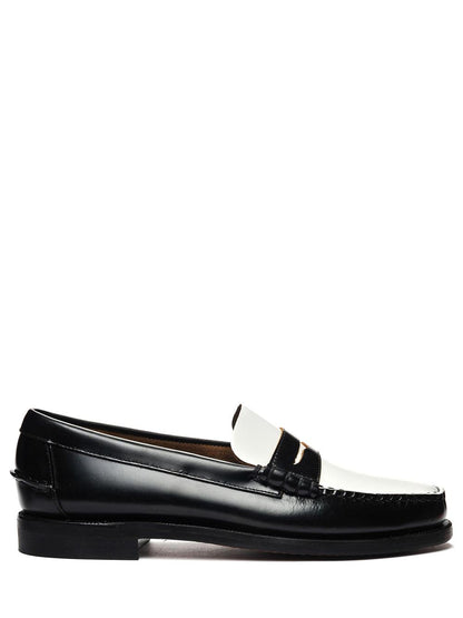 Sebago Mocassino Uomo Classic Dan Nero/bianco