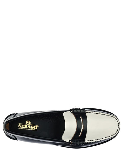 Sebago Mocassino Uomo Classic Dan Nero/bianco