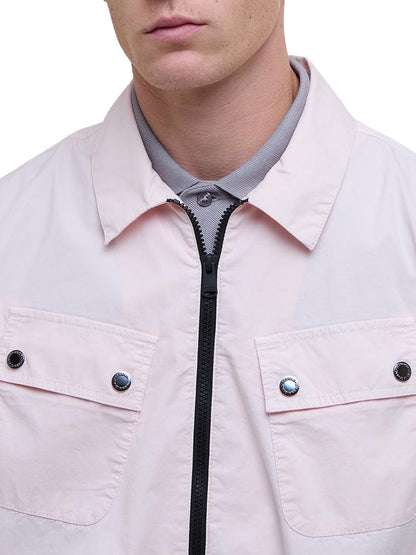 Barbour International Camicia Uomo Mos0427pi59 Overshirt Hayden Rosa