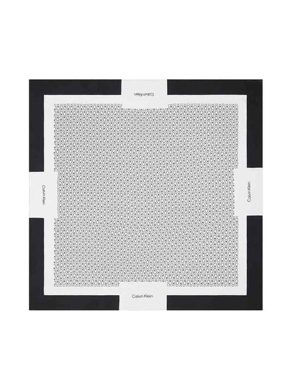 Calvin Klein Foulard Donna K60k612706 Nero bianco