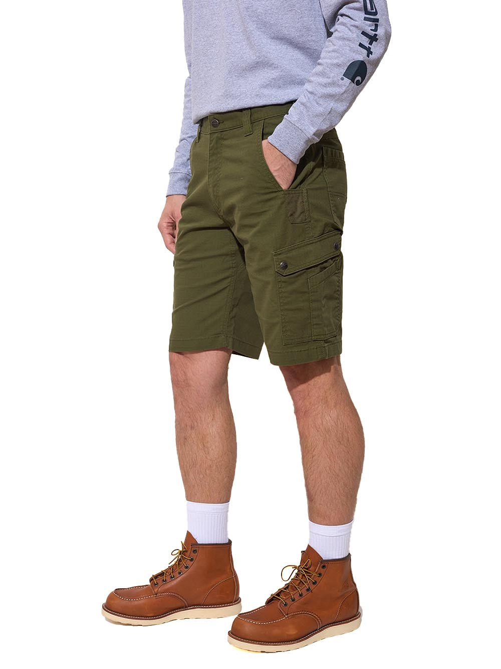 CARHARTT Bermuda Uomo 104727 Verde militare