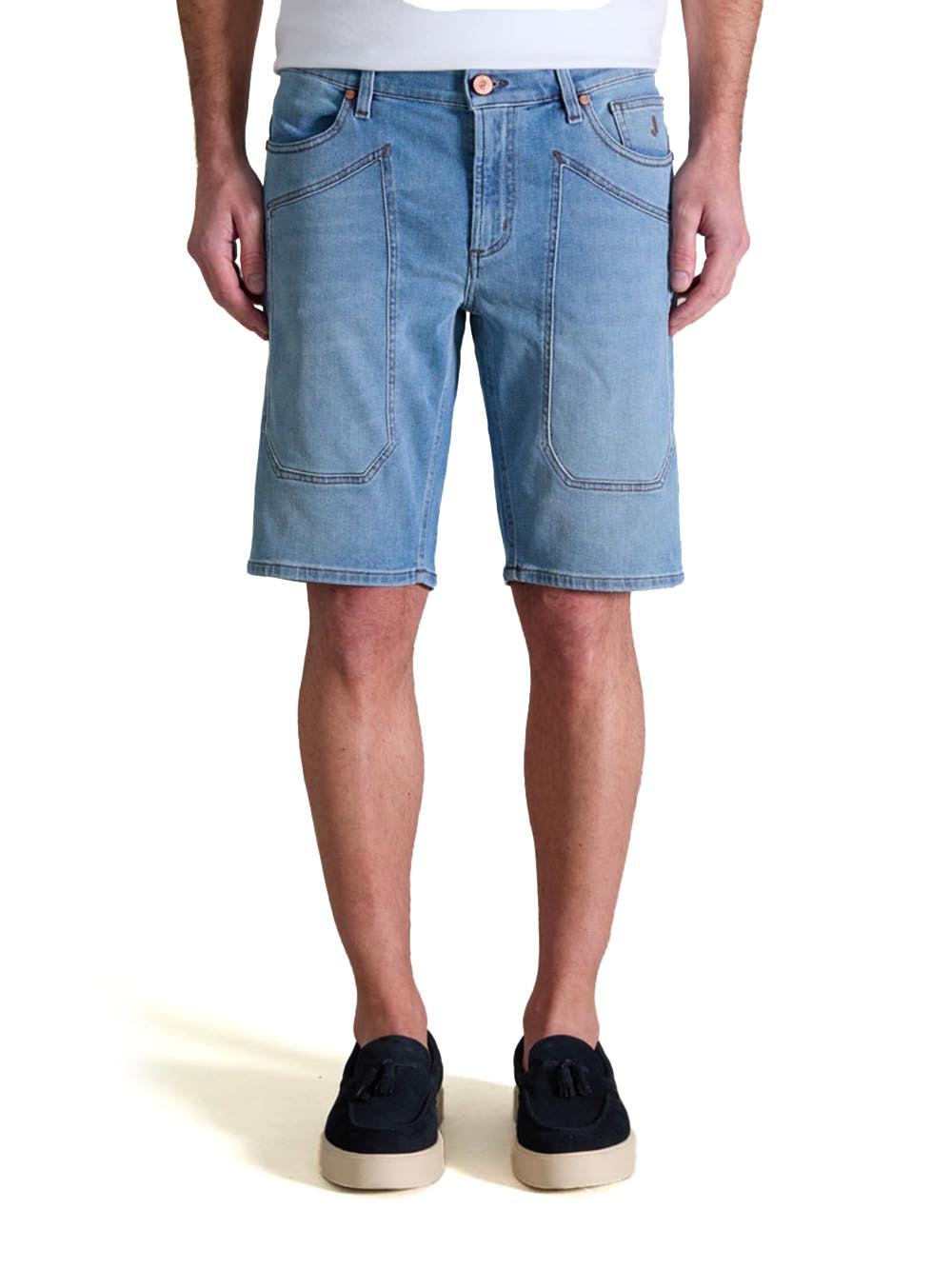 Jeckerson Bermuda Uomo Jayden Jupbe001 Dndtfdeni037 Chiaro