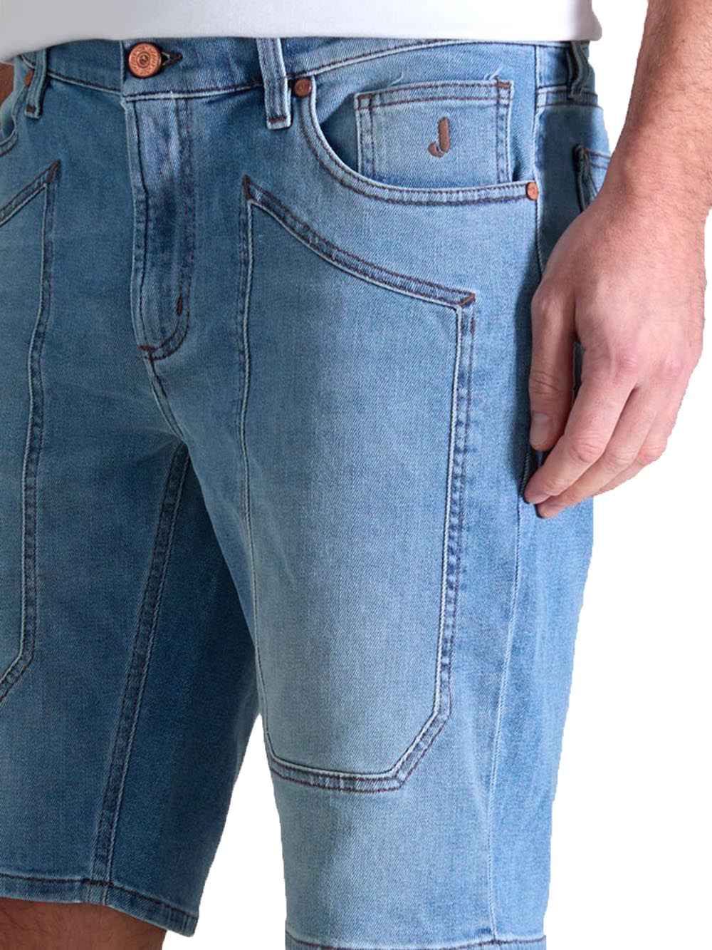 Jeckerson Bermuda Uomo Jayden Jupbe001 Dndtfdeni037 Chiaro