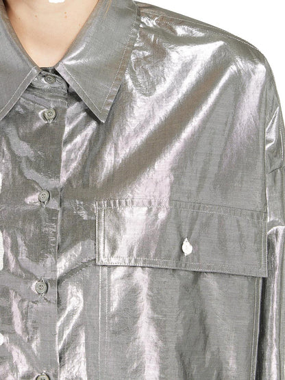 Max Mara Weekend Camicia Donna Aldeno 2515111061600 Silver
