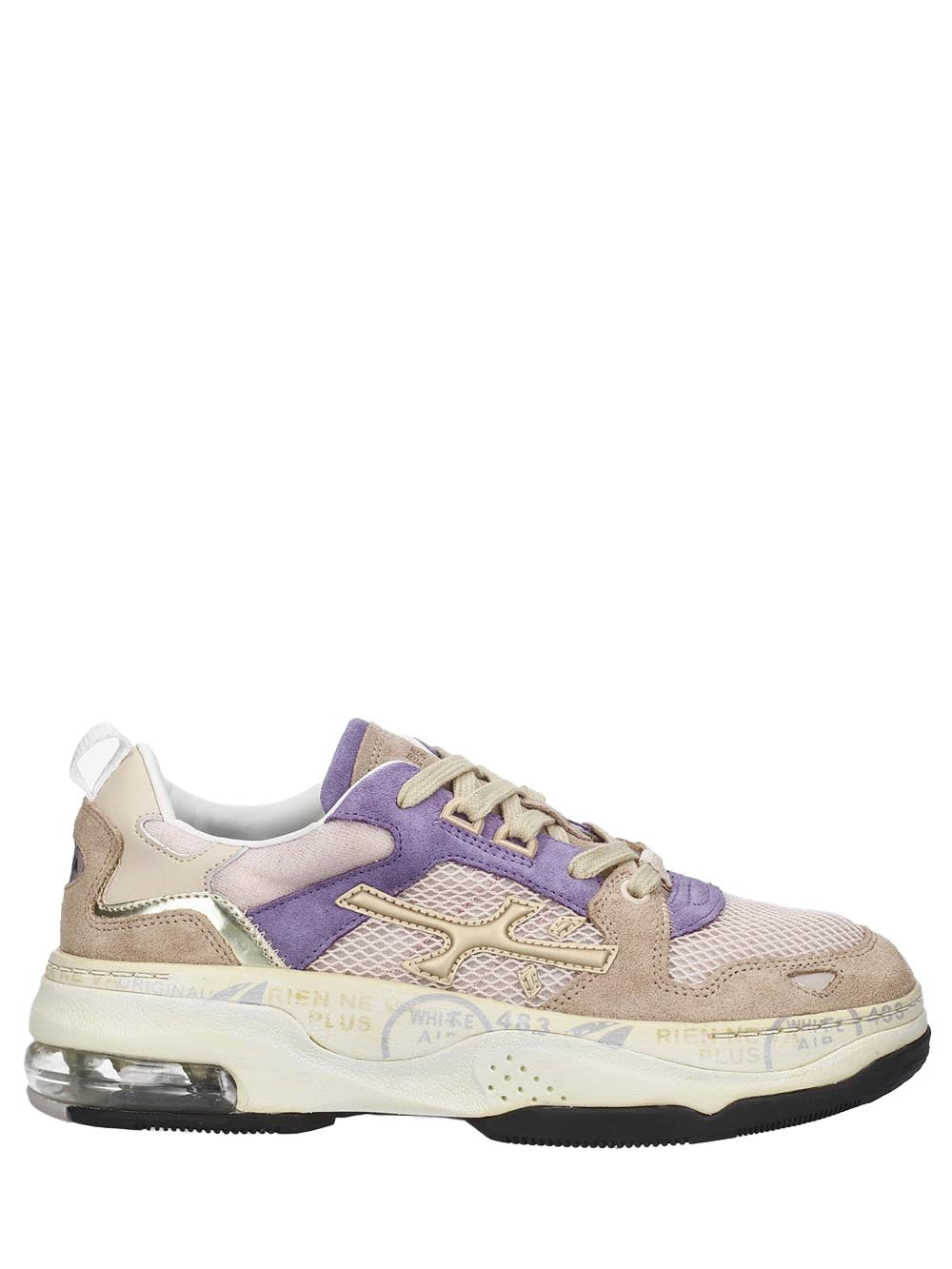 Premiata Sneaker Donna Draked Bianco/lilla