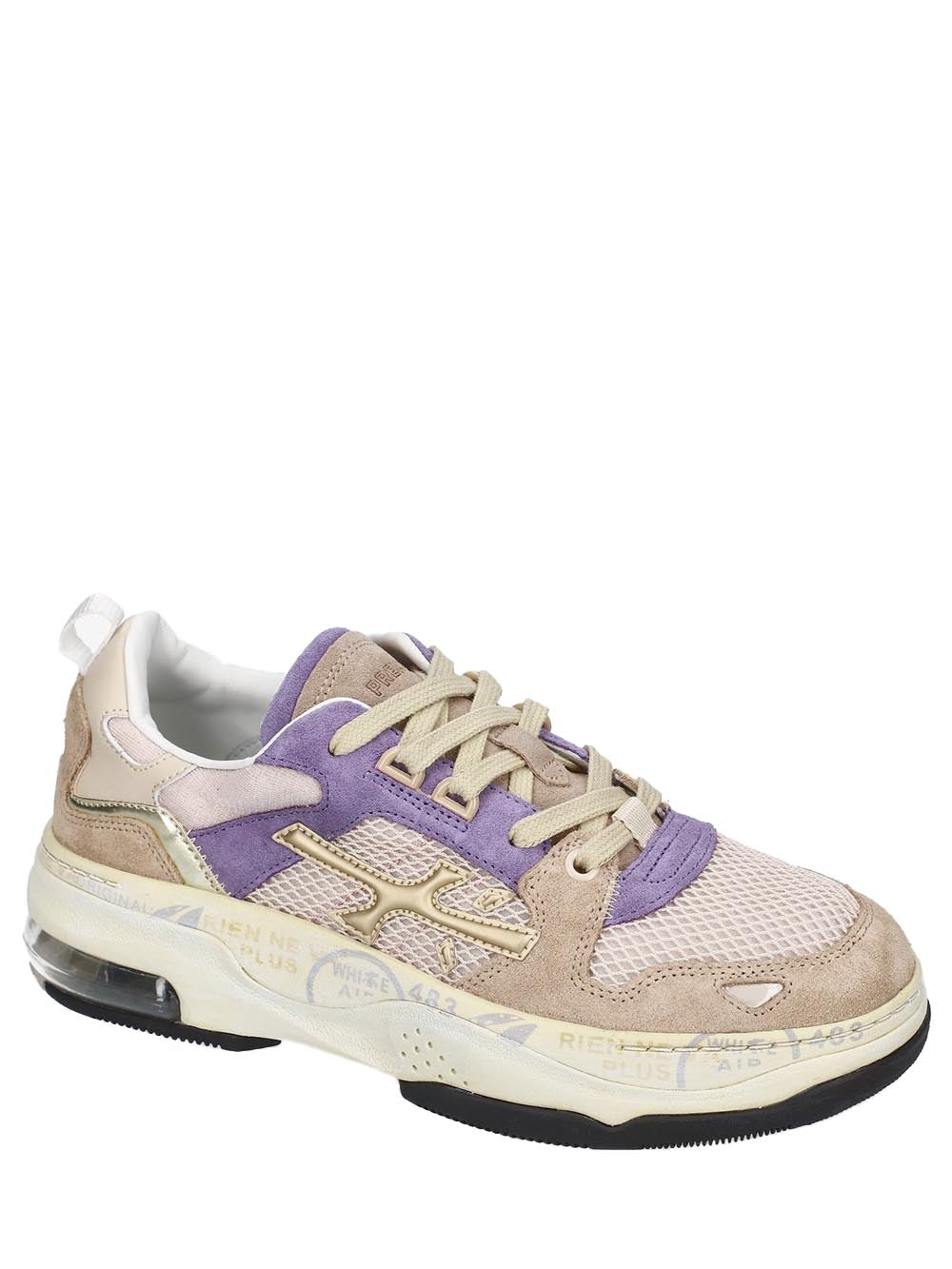 Premiata Sneaker Donna Draked Bianco/lilla