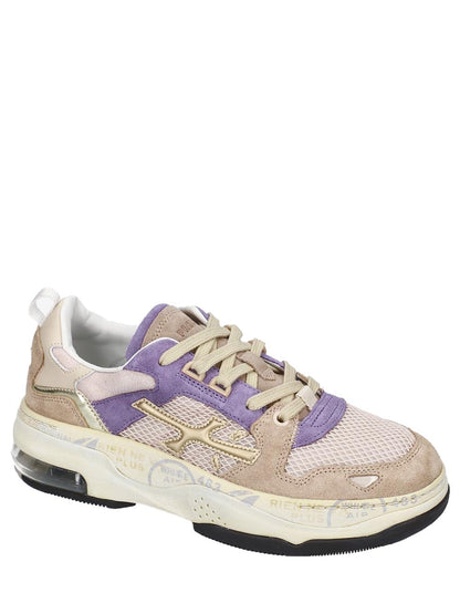 Premiata Sneaker Donna Draked Bianco/lilla