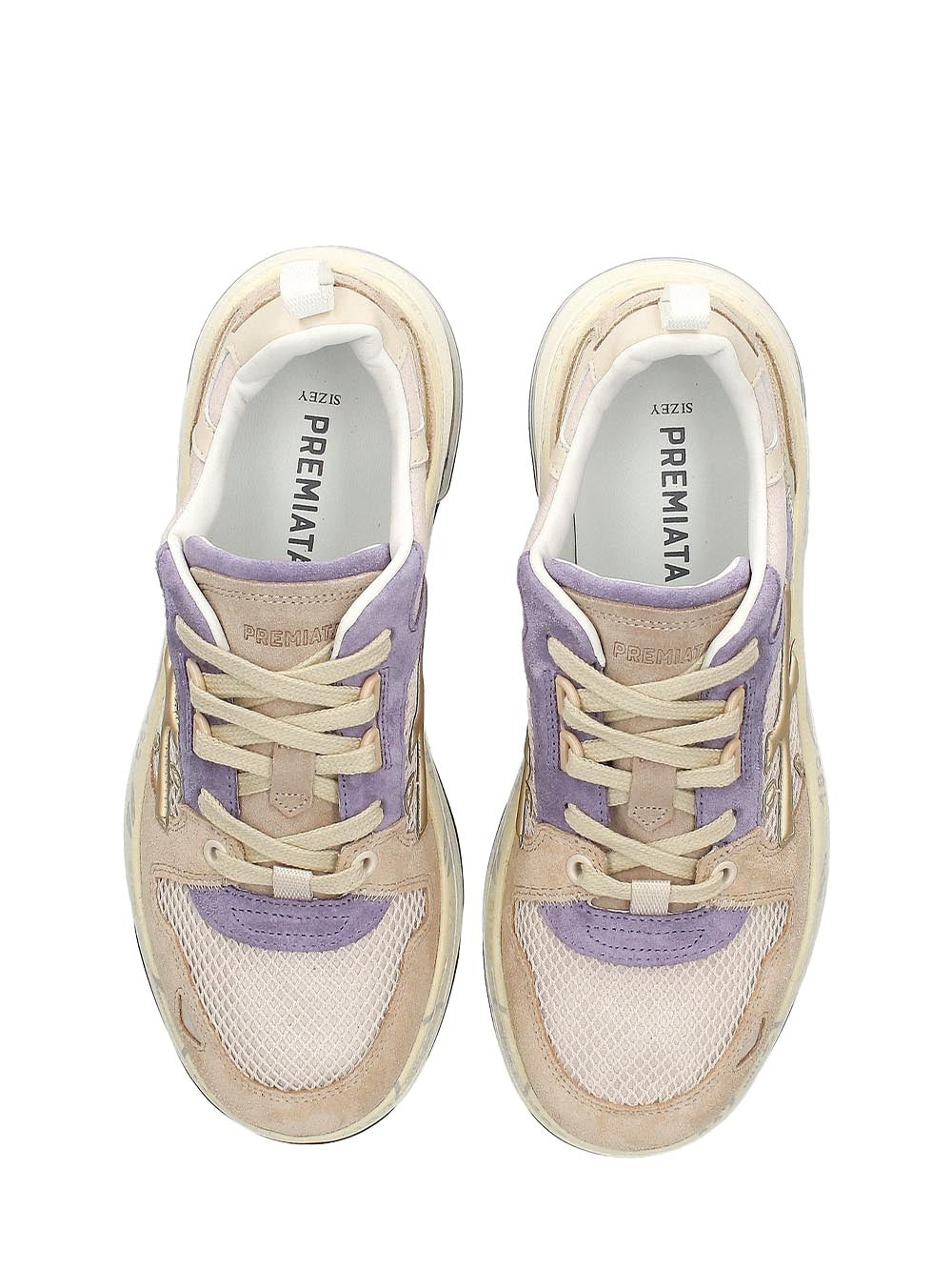Premiata Sneaker Donna Draked Bianco/lilla