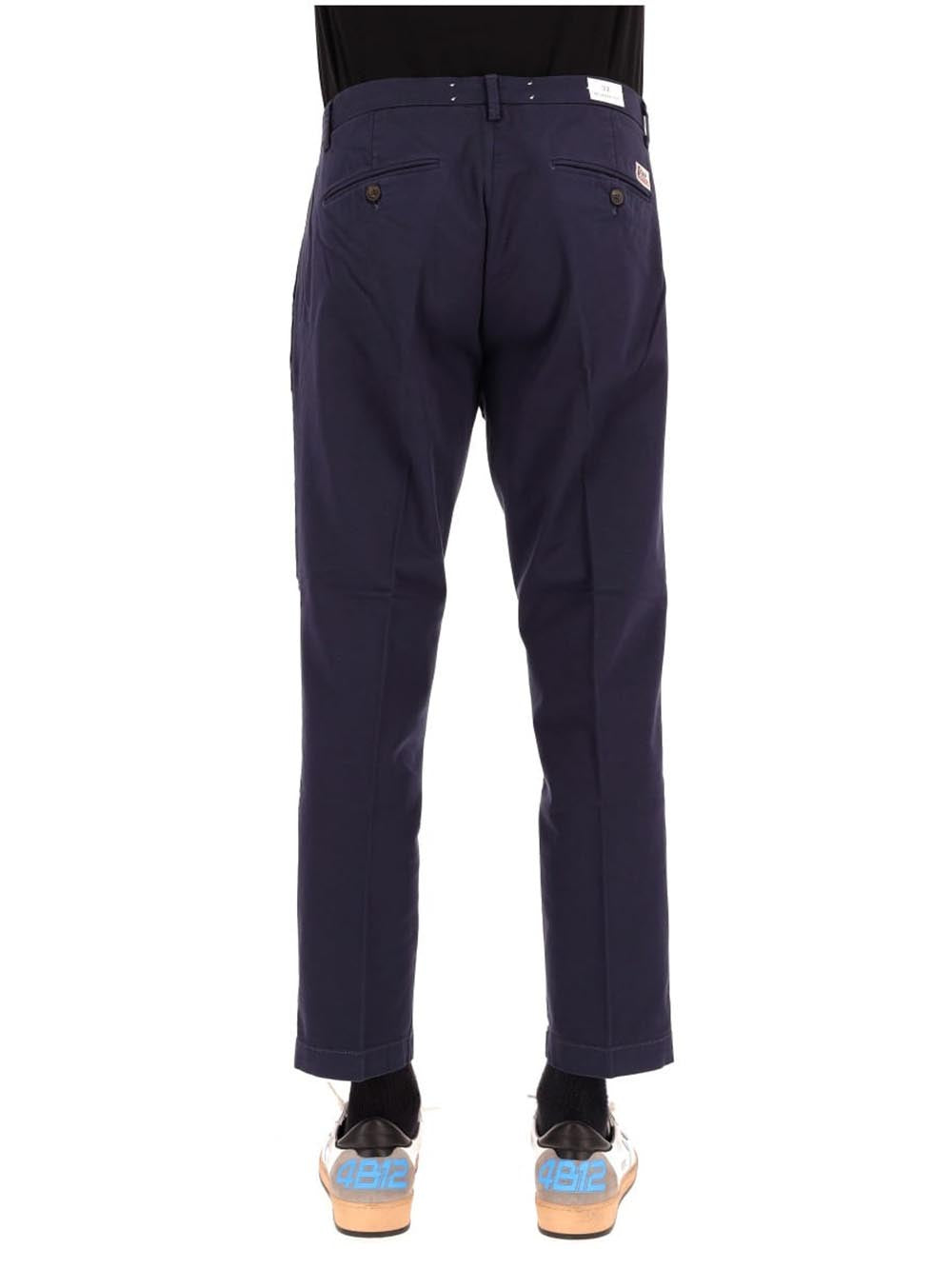 Roy Roger's Pantalone Uomo Chino Conduit Man Rru90120 C925 Blu