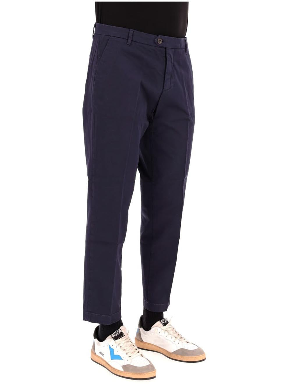 Roy Roger's Pantalone Uomo Chino Conduit Man Rru90120 C925 Blu