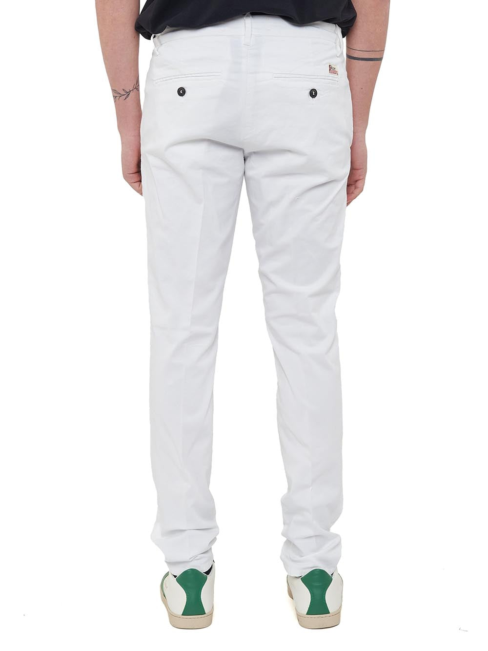 Roy Roger's Pantalone Uomo New Rolf Man Rru013 C925 Bianco