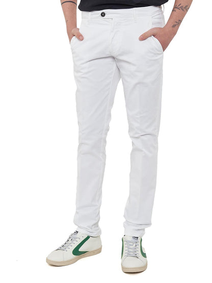 Roy Roger's Pantalone Uomo New Rolf Man Rru013 C925 Bianco