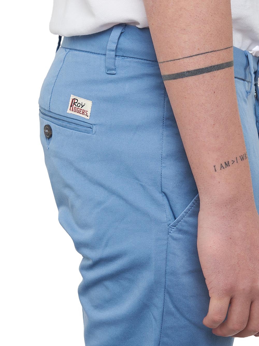 Roy Roger's Pantalone Uomo New Rolf Man Rru013 C925 Azzurro