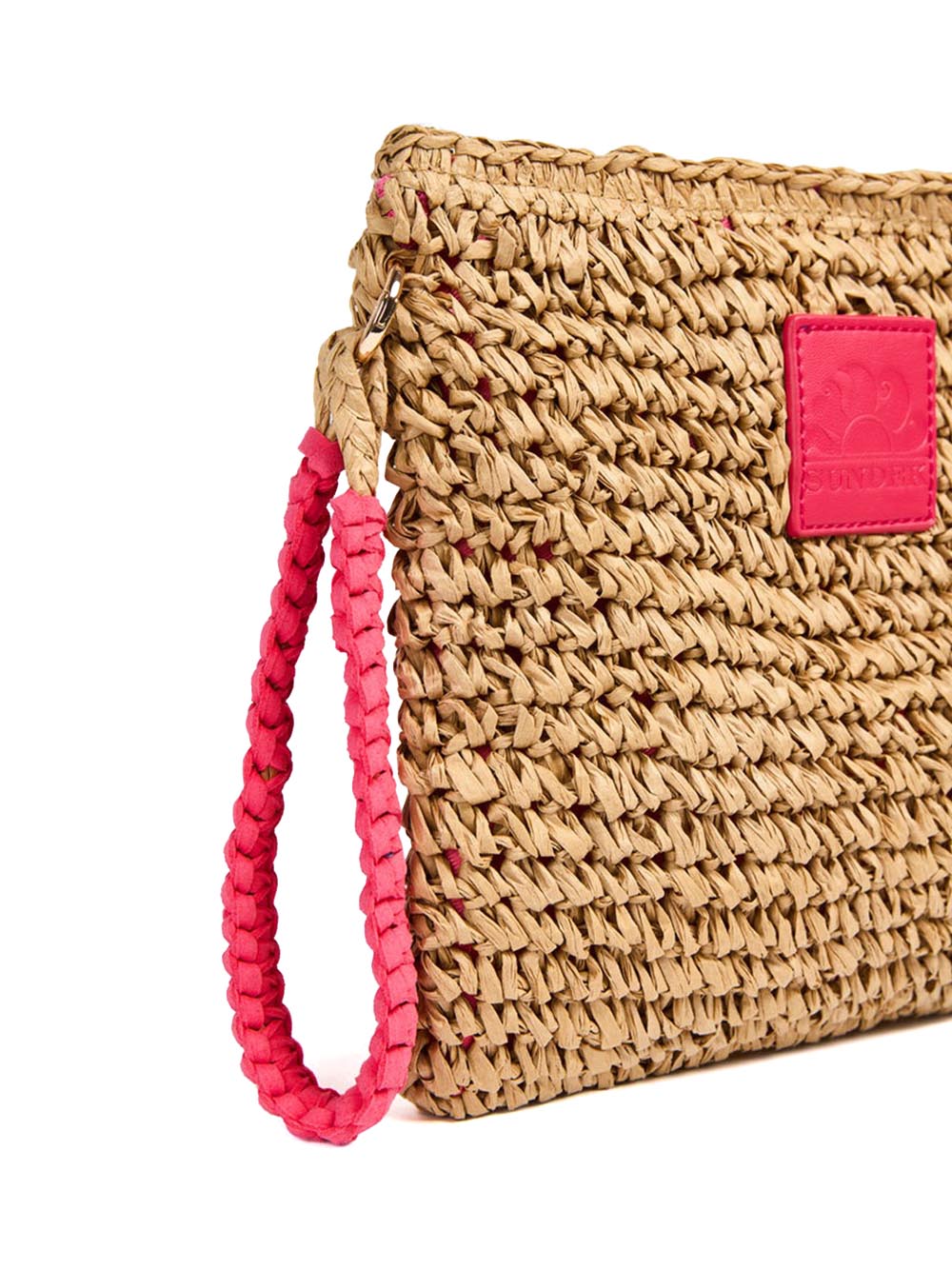 Sundek Pochette Donna Aw740abpa100 Beige/fucsia