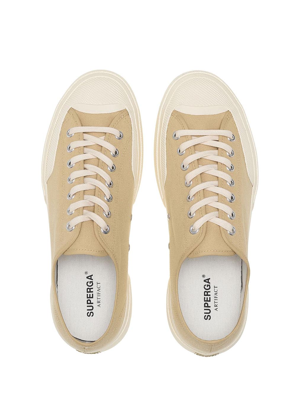 Superga Sneaker Unisex 2432 Works Low Cut Cotton Canvas Beige