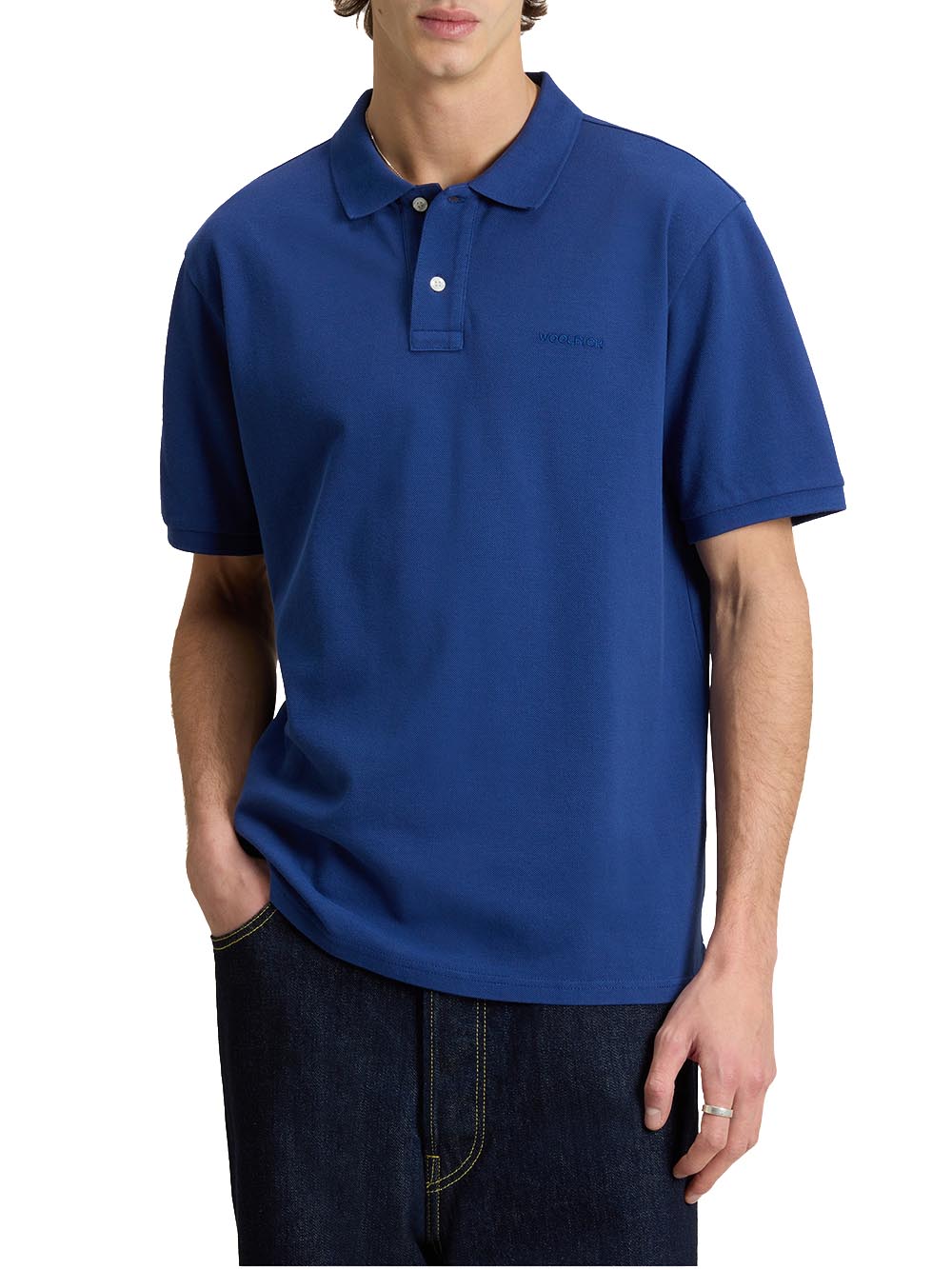 Woolrich Polo Uomo Cfwopo0073mrut2555 Bluette