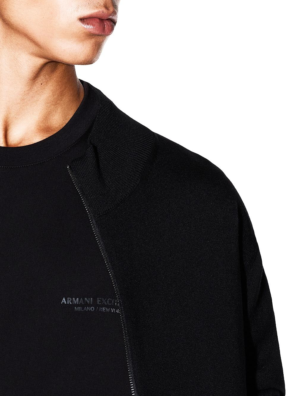 Armani Exchange Cardigan Uomo Xm001279 Af10454 Nero