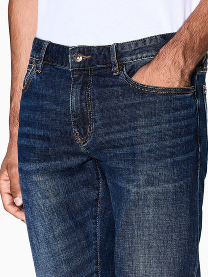 skinny Armani Exchange Jeans Uomo Xm001512 Af17098 Scuro