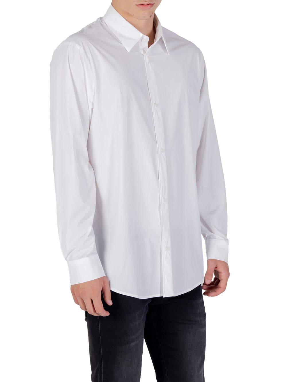 Armani Exchange Camicia Uomo Xm001567 Af19193 Bianco