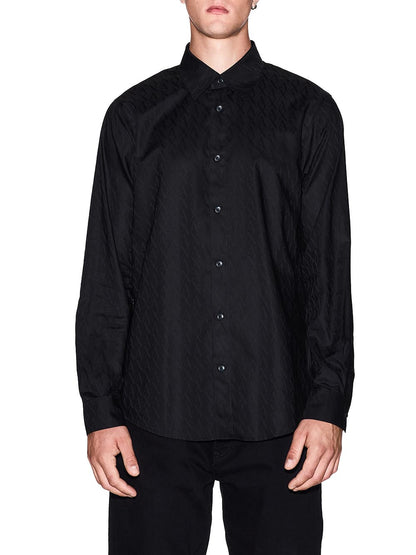 Armani Exchange Camicia Uomo Xm001587 Af16631 Nero