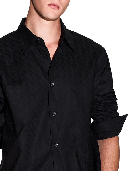 Armani Exchange Camicia Uomo Xm001587 Af16631 Nero