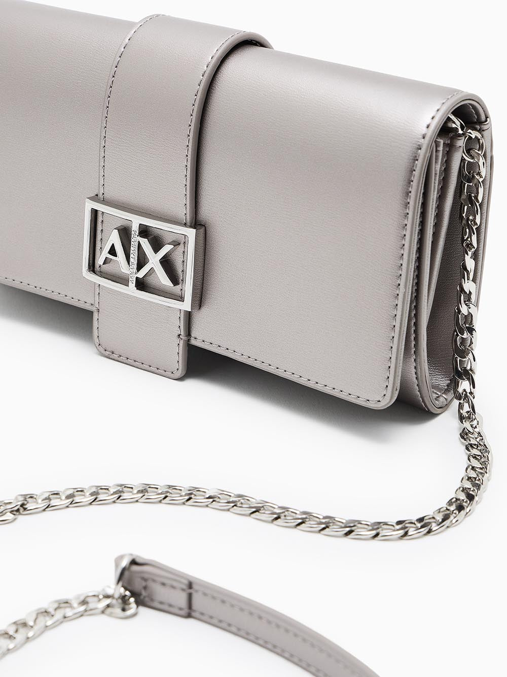 Armani Exchange Portafoglio Donna Xw000358 Af12039 Grigio argento