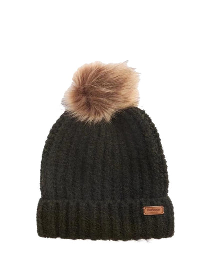 Barbour Set Cappello & Sciarpa Donna Lgs0077 Verde/Marrone