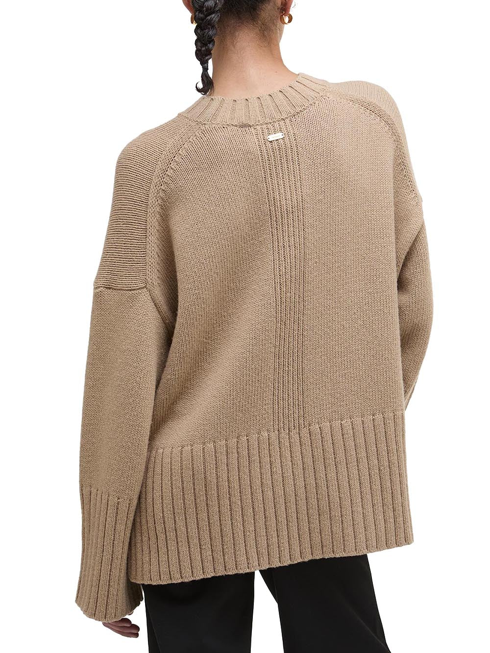 Barbour Maglia Donna Lkn1677 Beige