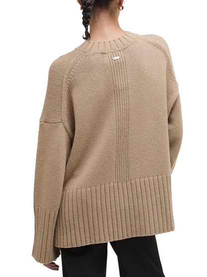 Barbour Maglia Donna Lkn1677 Beige