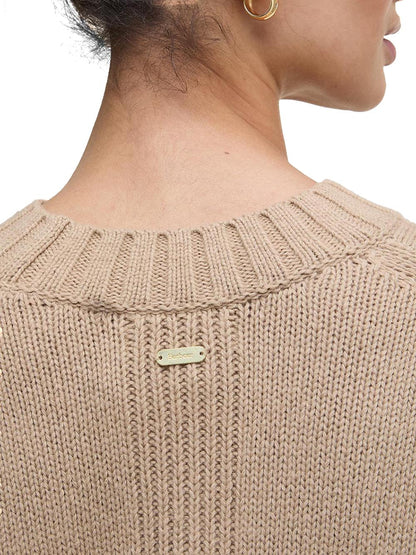 Barbour Maglia Donna Lkn1677 Beige