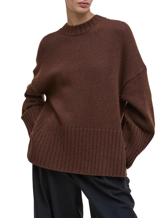 Barbour Maglia Donna Lkn1677 Marrone