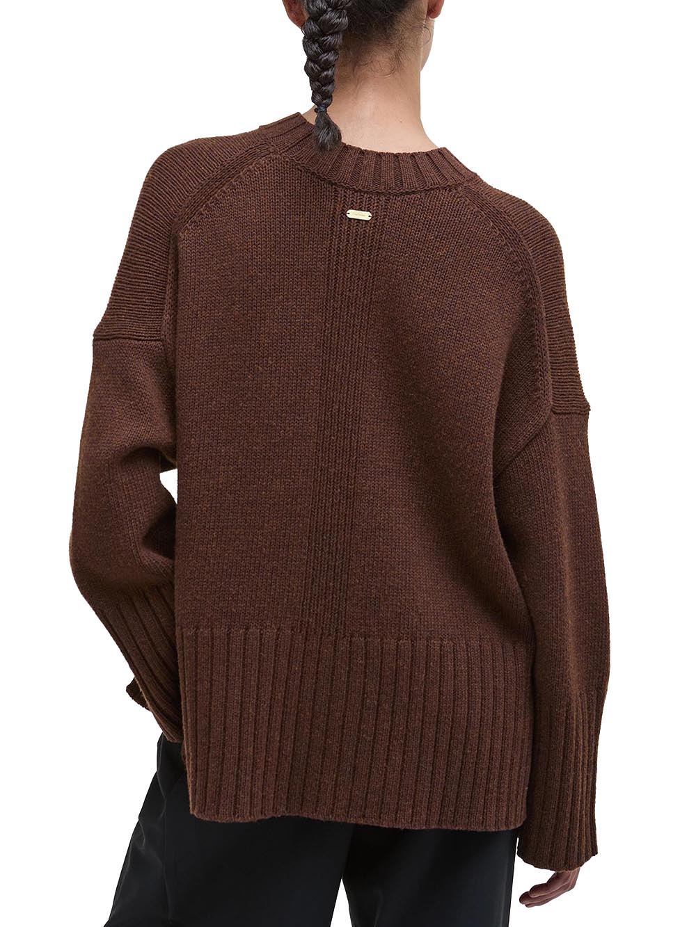 Barbour Maglia Donna Lkn1677 Marrone