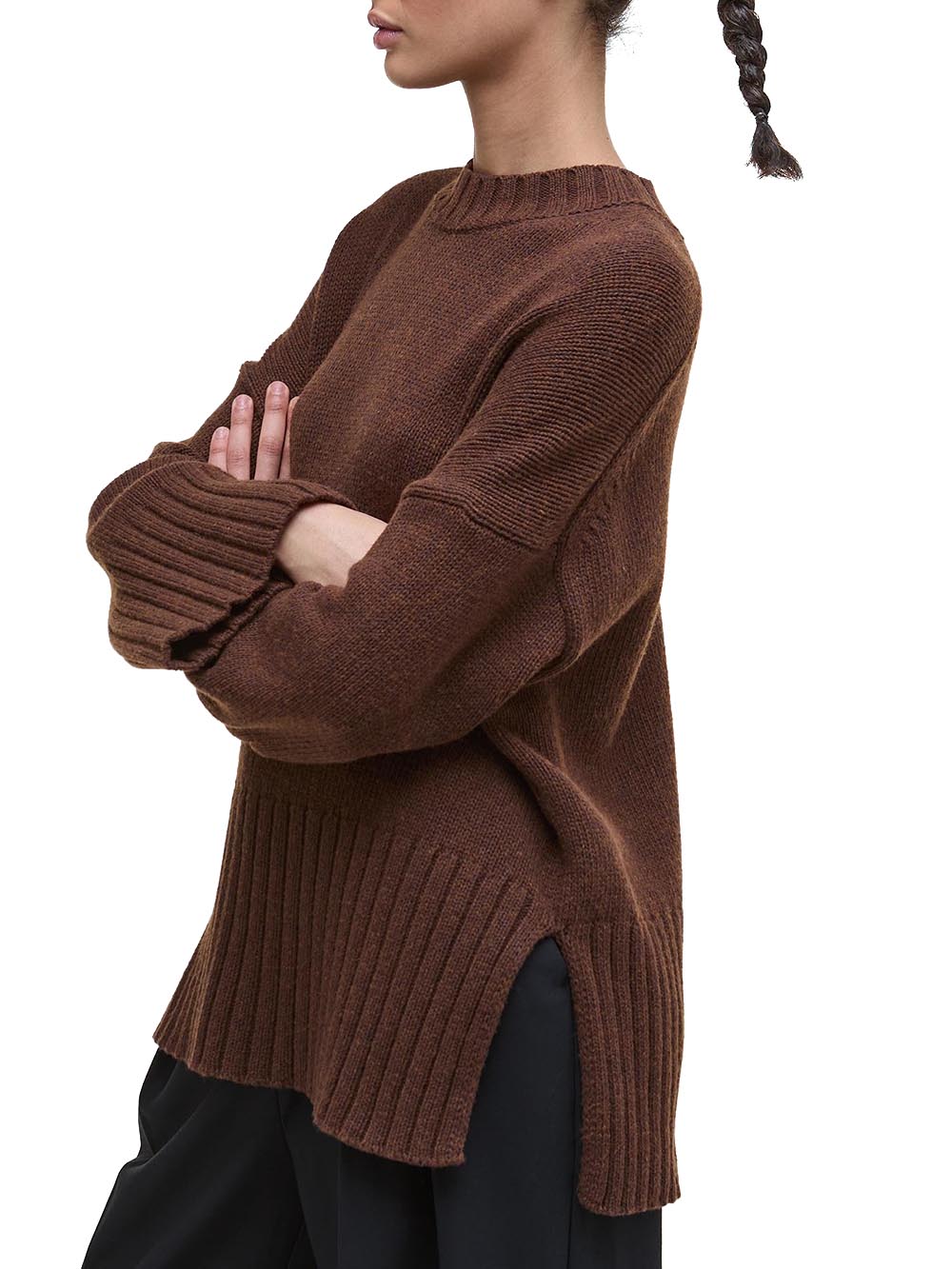 Barbour Maglia Donna Lkn1677 Marrone