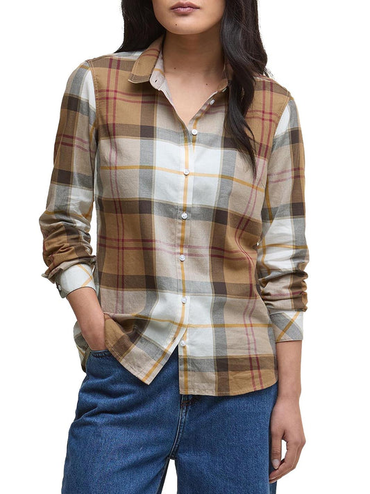 Barbour Camicia Donna Lsh1353 Cammello/beige