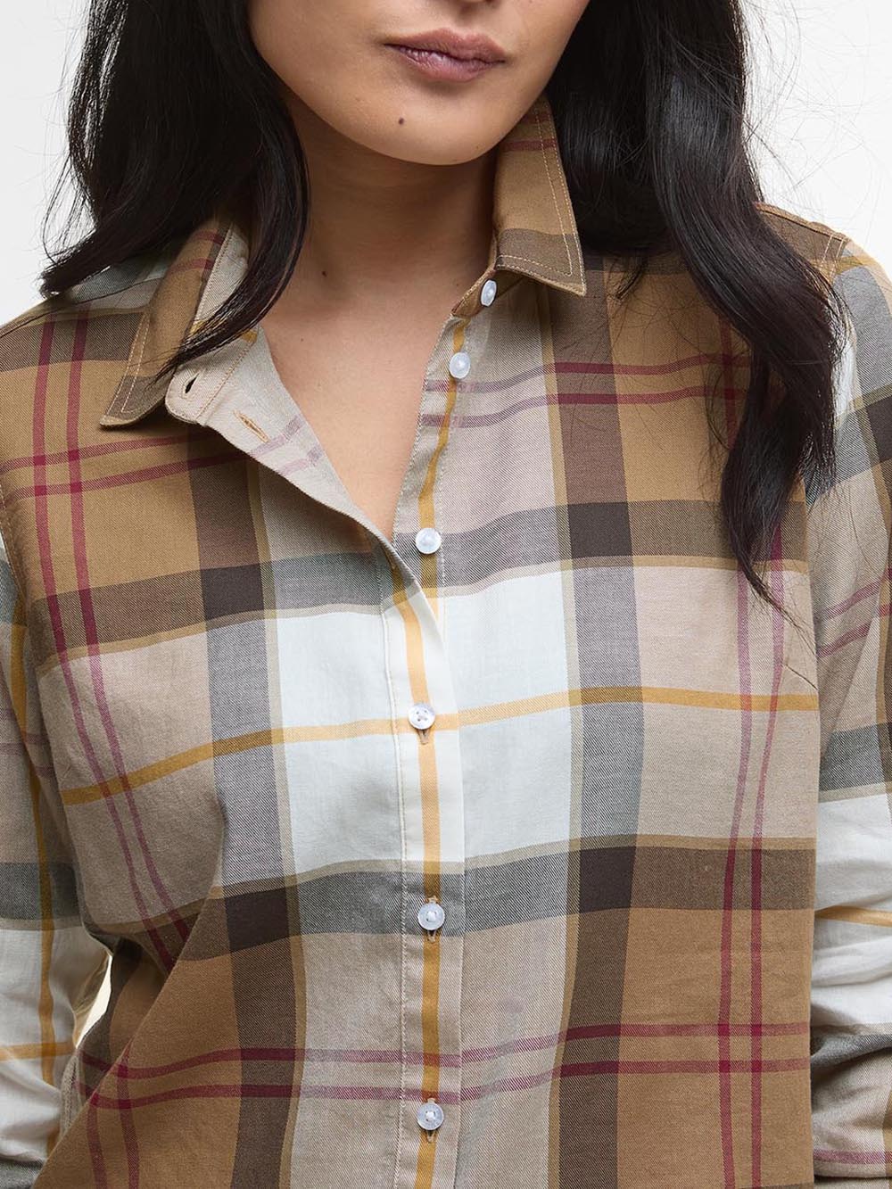 Barbour Camicia Donna Lsh1353 Cammello/beige