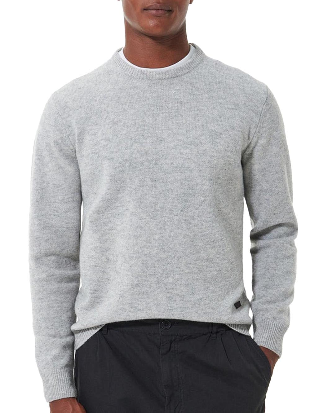 Barbour Pullover Uomo Mkn0584 Grigio chiaro