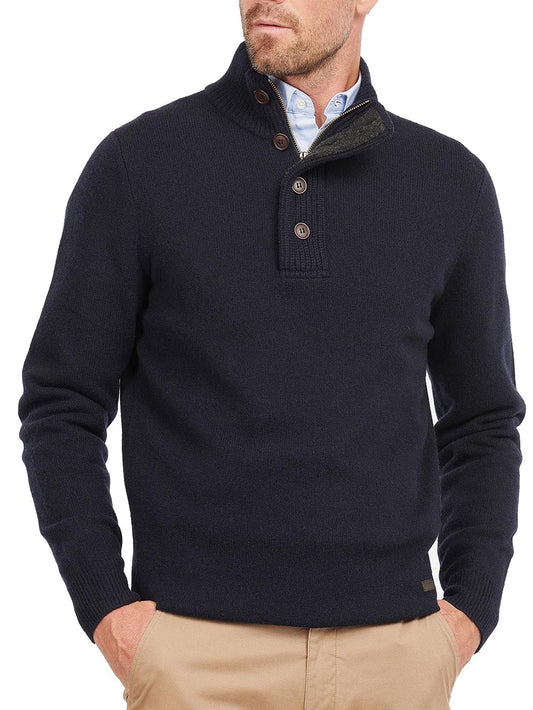 Barbour Pullover Uomo Mkn0585 Blu