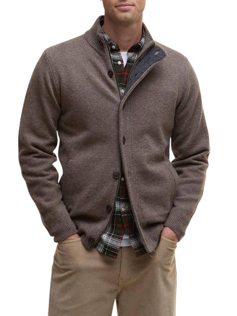 Barbour Maglia Uomo Mkn0731 Marrone