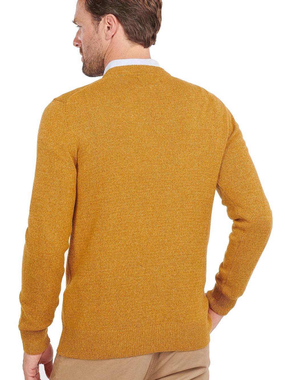 Barbour Pullover Uomo Mkn0844 Ocra