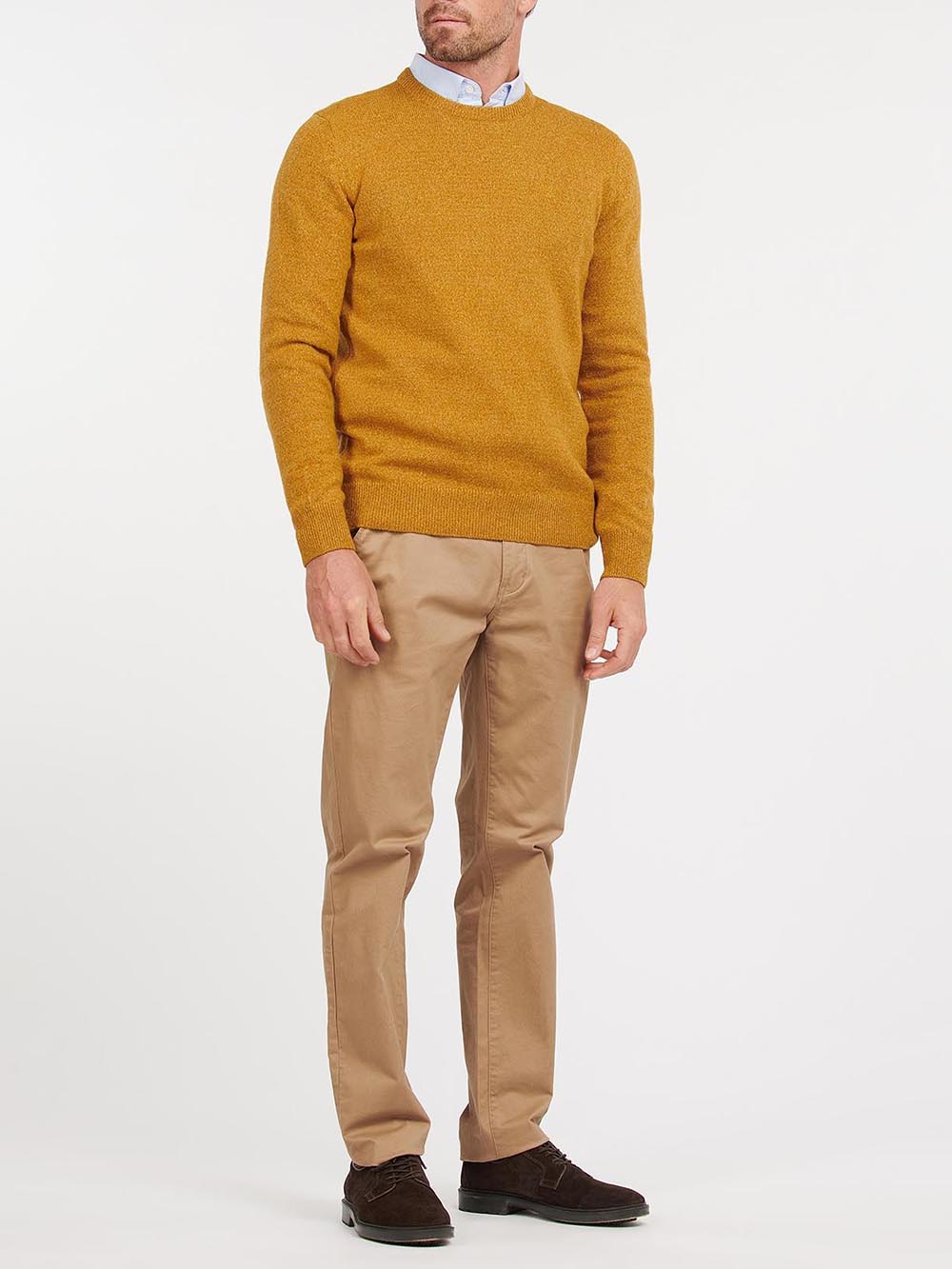 Barbour Pullover Uomo Mkn0844 Ocra