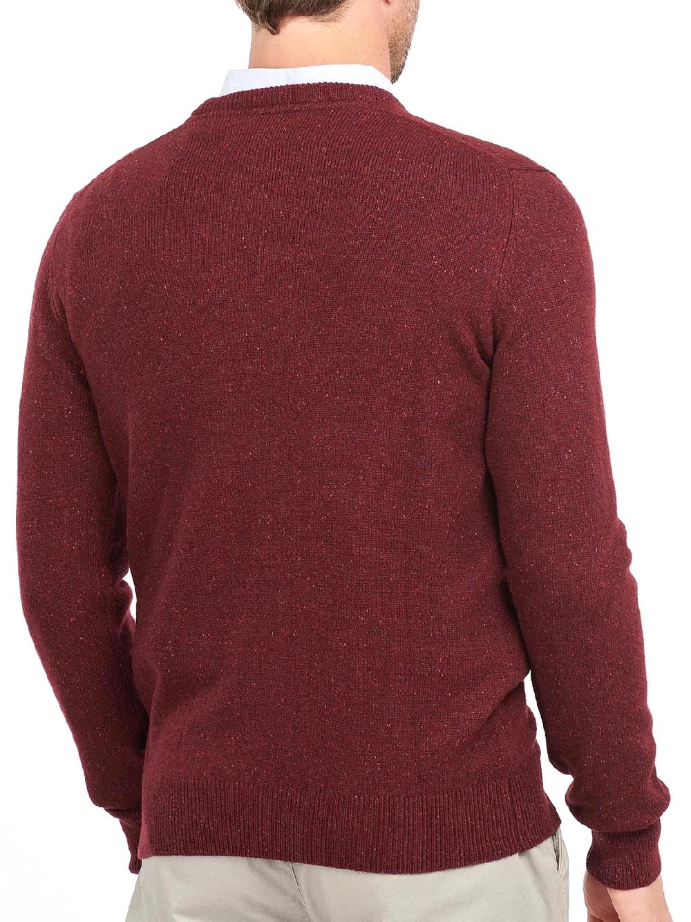 Barbour Pullover Uomo Mkn0844 Bordeaux