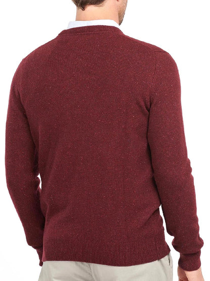Barbour Pullover Uomo Mkn0844 Bordeaux