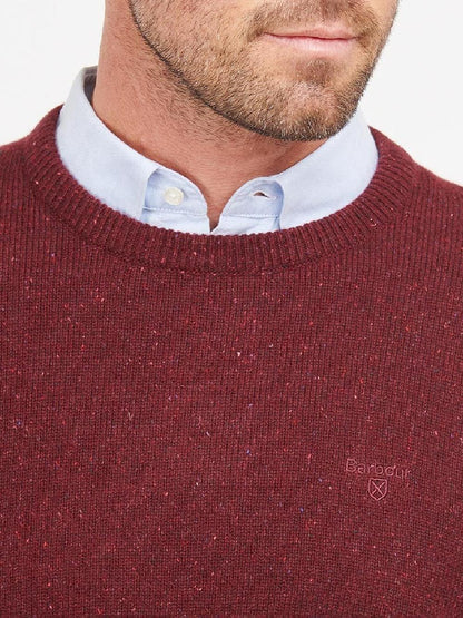 Barbour Pullover Uomo Mkn0844 Bordeaux
