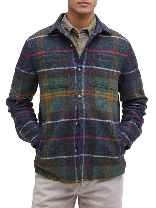 Barbour Camicia Uomo Mos0400 Verde/blu