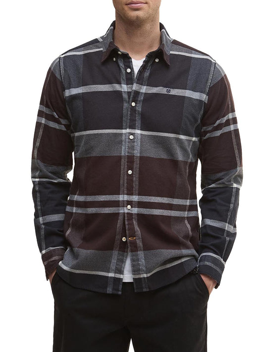 Barbour Camicia Uomo Msh4994 Marrone/blu