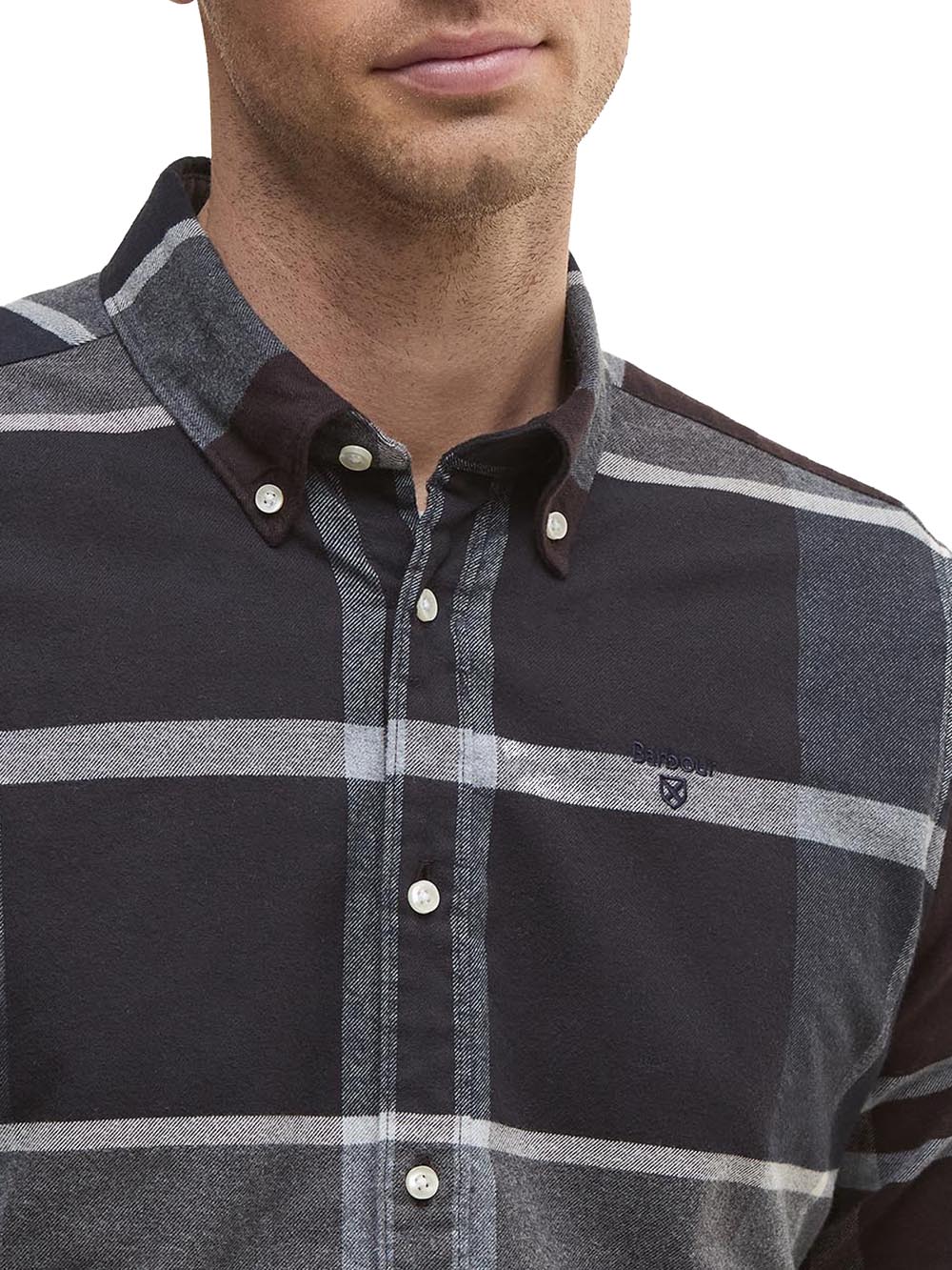 Barbour Camicia Uomo Msh4994 Marrone/blu