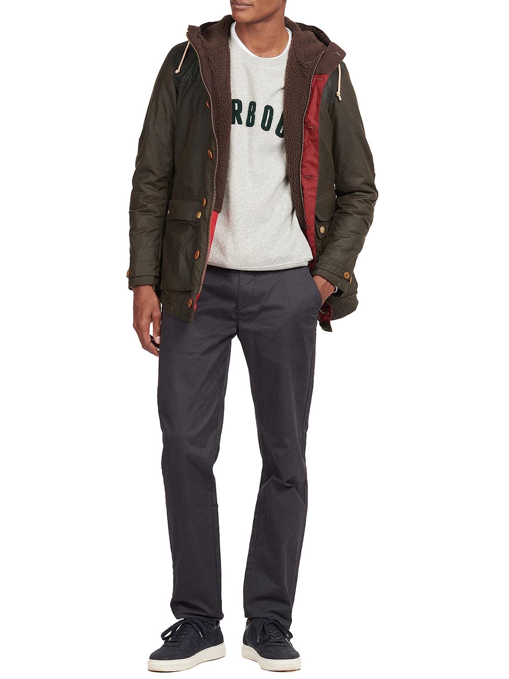 Barbour Giubbino Uomo Mwx0698 Verde oliva