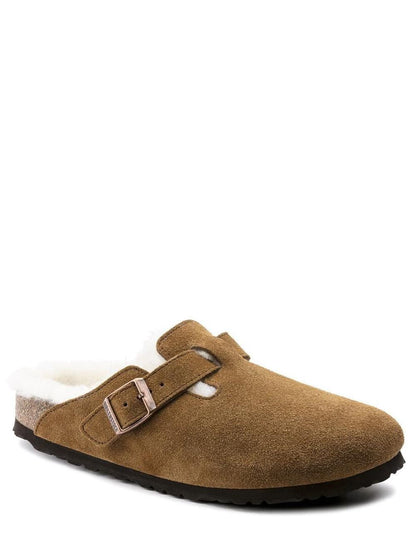Birkenstock Sabot Unisex Boston Vl Shearling 1001141 Cognac