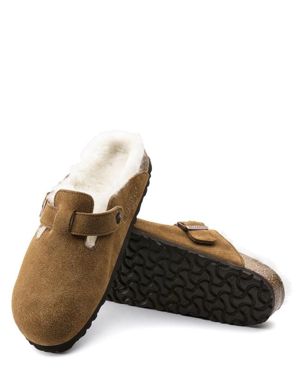 Birkenstock Sabot Unisex Boston Vl Shearling 1001141 Cognac