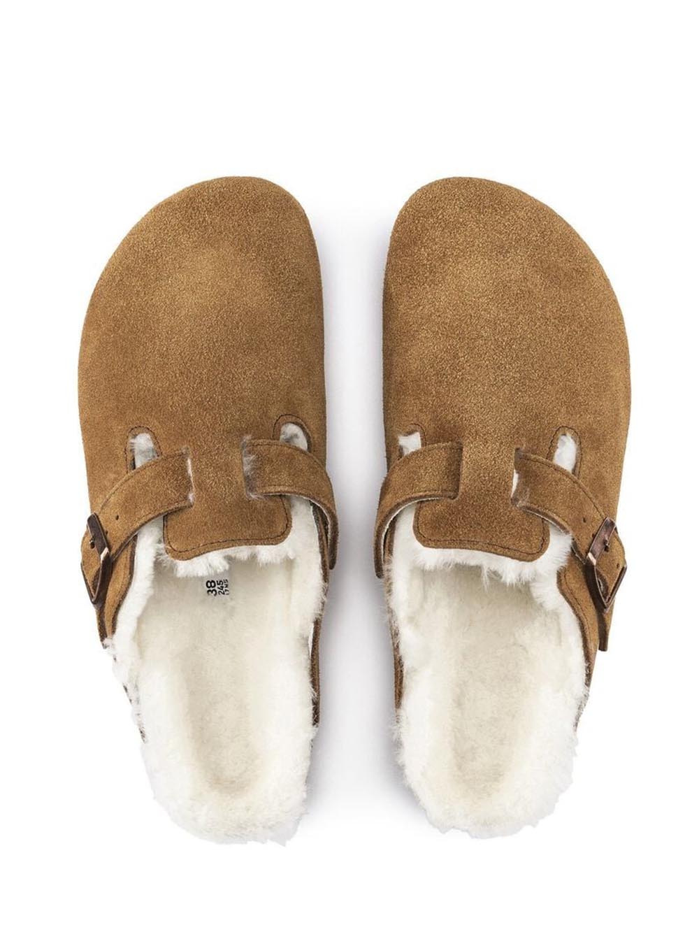 Birkenstock Sabot Unisex Boston Vl Shearling 1001141 Cognac